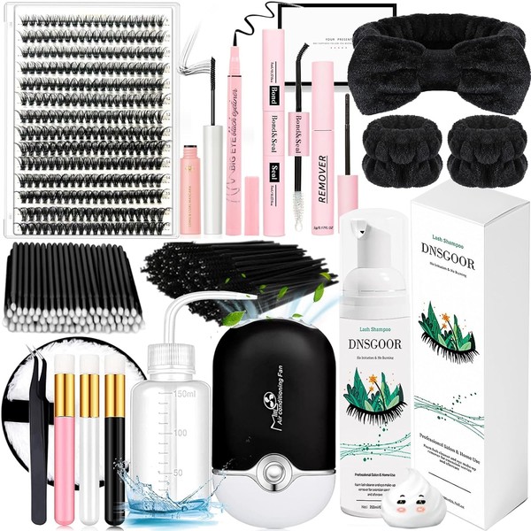 DIY Lash Extension Kit with 280 PCS 9-16mm 40D Lashes