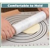 SIPARUI Marble Rolling Pin with Wooden Cradle Thick Handle Set