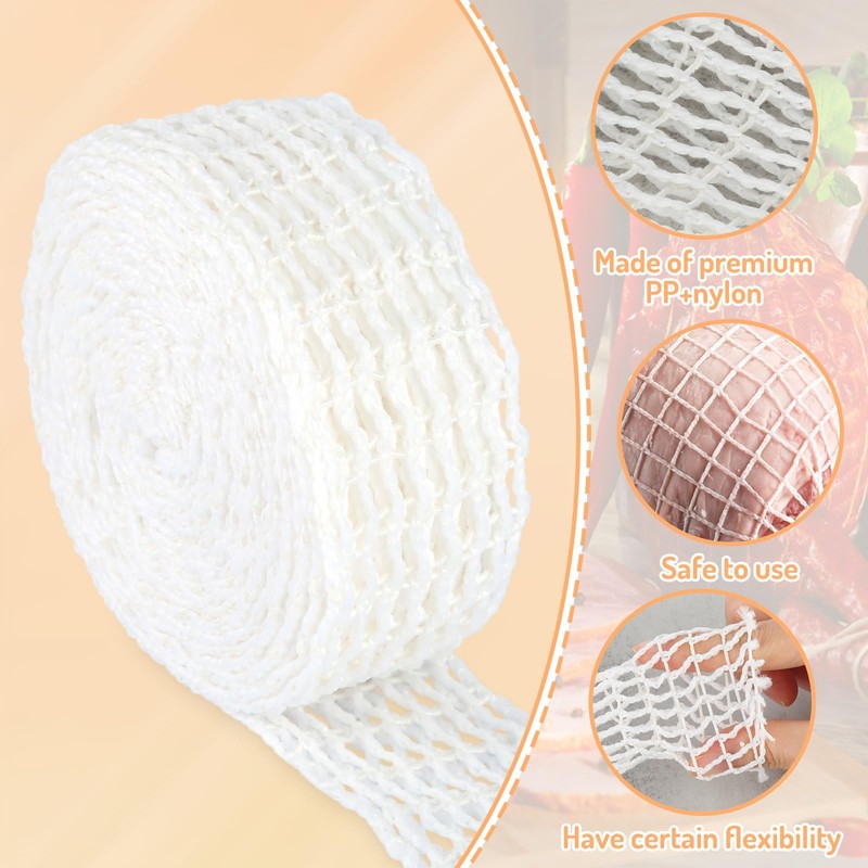 Ham Net, 5 m Meat Net, 16 Holes Rolled Roasting
