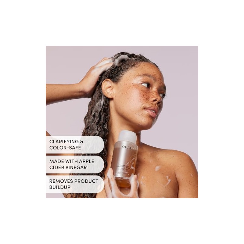 OUAI Detox Shampoo, Clarifying Cleanse for Dirt, Oil, Product and