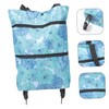Ciieeo Folding Wheeled Shopping Bag Tote Bags Go Cart Foldable