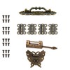 Generic Antique Lock Latch Hasp Hinges Handle Box Corner Protectors