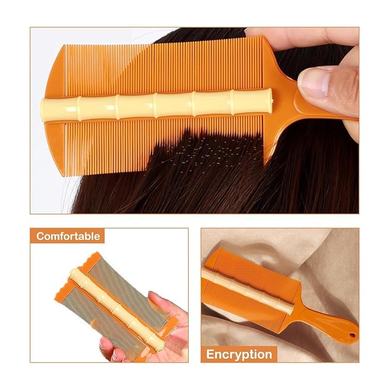 SHUNYUNG Double Sided Psoriasis Comb, 2Pcs Double Sided Fine Teeth