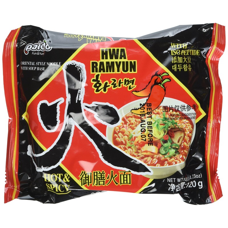 Paldo, Hwa Ramen Instant Noodles, 4.23oz (Pack of 5)
