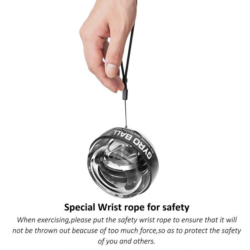 Auto-Start Wrist Power Gyroscopic Ball,Hand Grip Strengthener,Strength Trainer which can