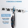 IMILLET Broom Holder Wall Mounted, Stainless Steel Broom Mop Holder