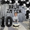 Bruh Its My Birthday Decorations Happy 10th Birthday Banner 10