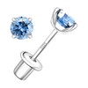 Moissanite Screw Back Earrings Studs - 0.2CT-4CT Moissanite Earrings for