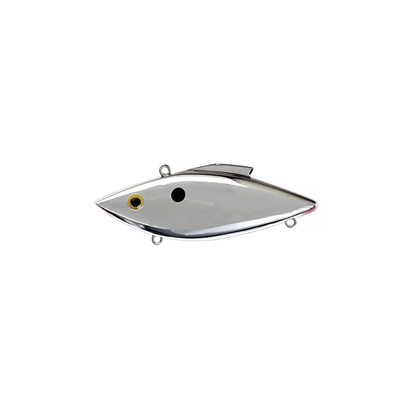 Bill Lewis Lures RT25 Rat-L-Trap, 1/2-Ounce, Chrome/Black Back