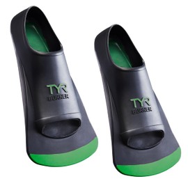 TYR Unisex Adult Burner Fins 2.0 Footwear, Black/Green, X-Small US