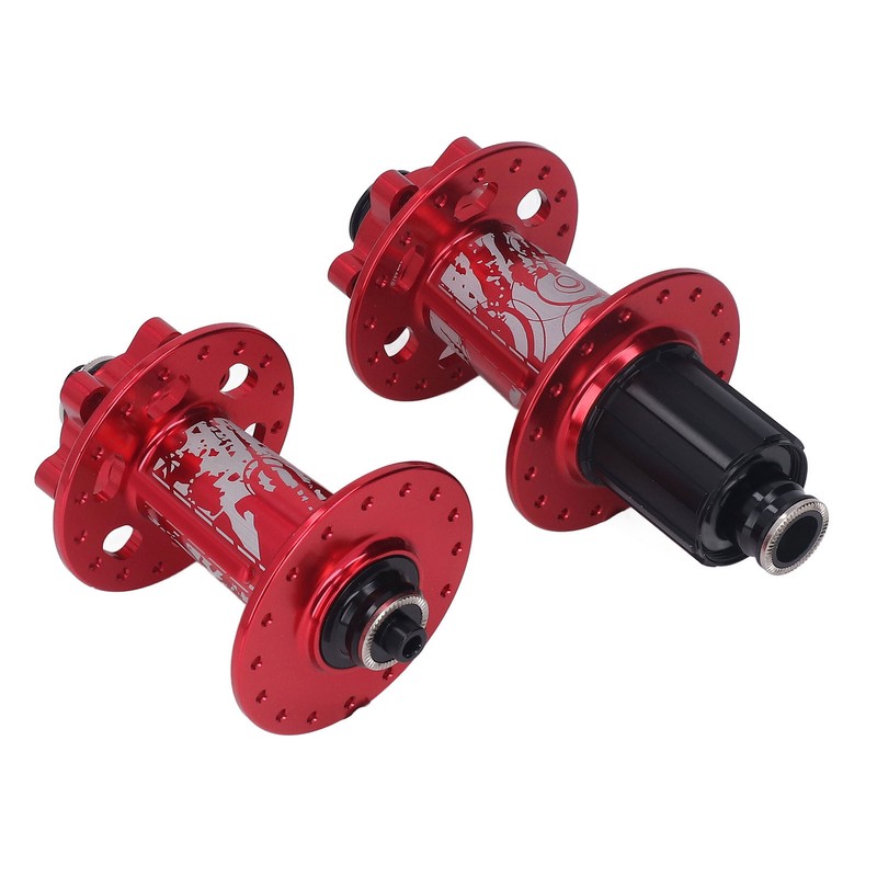 2pcs Bolany Bicycle Hub Red Aluminium Alloy 32 Holes 4