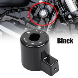 Unbranded For Harley Sportster XL 883 1200 XR1200X Black Motorcycle Ignition Switch Cover