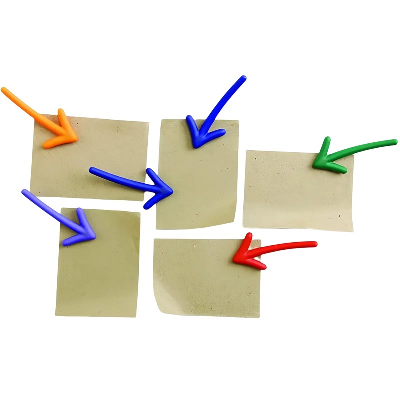HannaFires 12PCS Creative Arrow Shaped Fridge Magnet Set– Fun 3D