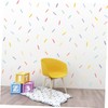 SEWACC 8 Sheets Confetti Strip Wall Decal Stickers Mini Sprinkles
