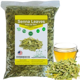 Natural Senna Leaves Hoja Sen Dried Herbal Leaves, Senna Raw Leaf, Hoja Sen Cut & Sifted Herbs, Non-GMO, Gluten-Free, Senna Alexandrina in a Resealable Bag (8oz)