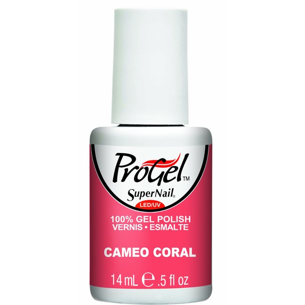 Supernail Gel Polish for Nails, Cameo Coral Creme, 0.5 Fluid Ounce