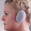 earbags Faux Lambskin Ear Warmers, Light Grey, Medium