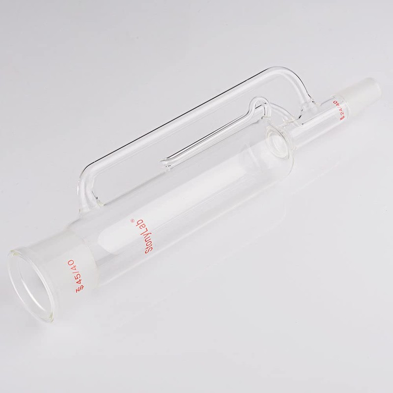 stonylab Borosilicate Glass Soxhlet Extractor,45/40 Top Joint 24/40 Bottom Joint,