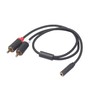 RCA Cable, 3.5mm (Female) to 2RCA Male Stereo Mini Plug