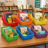 6 Pack Classroom Paper Baskets, Organizing Desk Boho Tray for