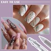 Hzopcw Nail Art Dotting Pen, 4 in 1 Ballpoint Pen