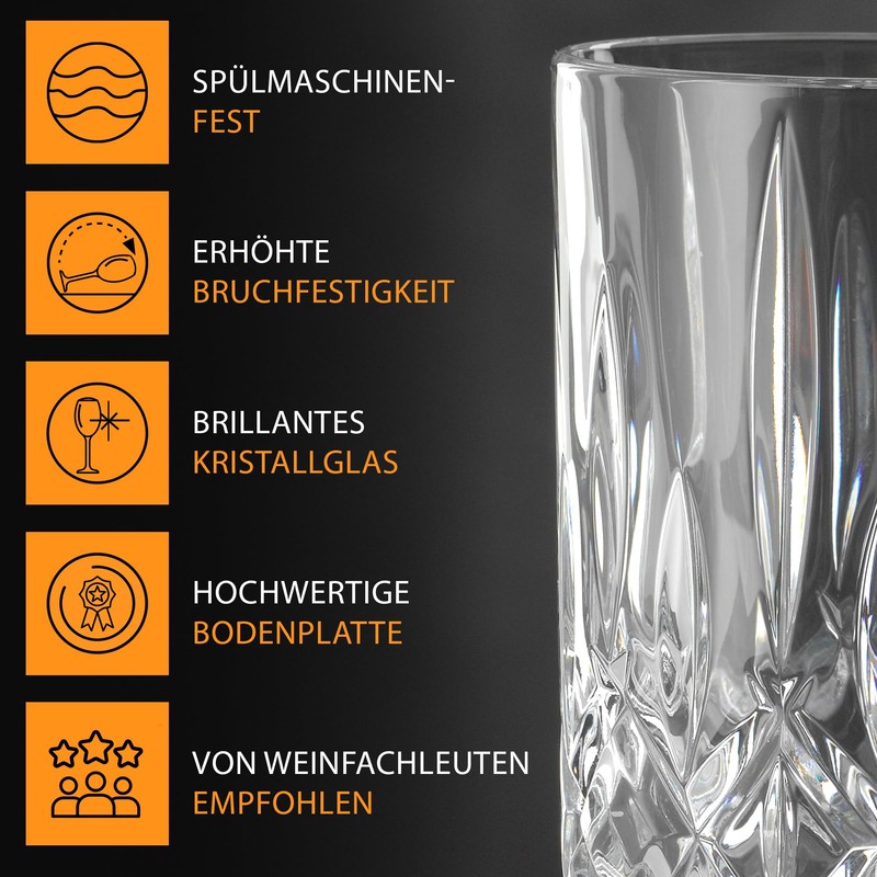 Nachtmann Mixing Glass, Crystal Glass Mixer, Clear, Noblesse Collection, Perfect
