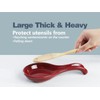 ONEMORE Ceramic Spoon Rest for Stove Top - Extra Wide