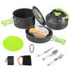 LakeForest 16Pcs Aluminum Camping Cooking Ware Camping Stove Cookware Set