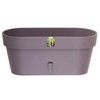 Santino Self Watering Window Box Planter Latina 15.6 Inch, Shade/Taupe,