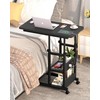 C Shaped End Table Height Adjustable - Couch Side Table
