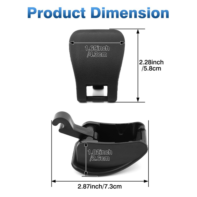 TOP-MAX Extended Cab Rear Vent Window Latch Compatible with 1999-2007