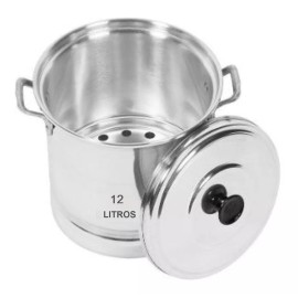 VAP2000 Vaporera Olla Tamalera 12 Lts Aluminio Nueva Oferta