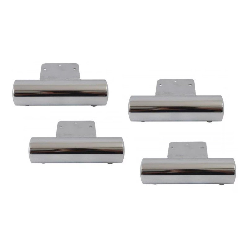 Herrajes Guerrero Pata Para Mueble Sala 15cm Redonda Moderna Paquete
