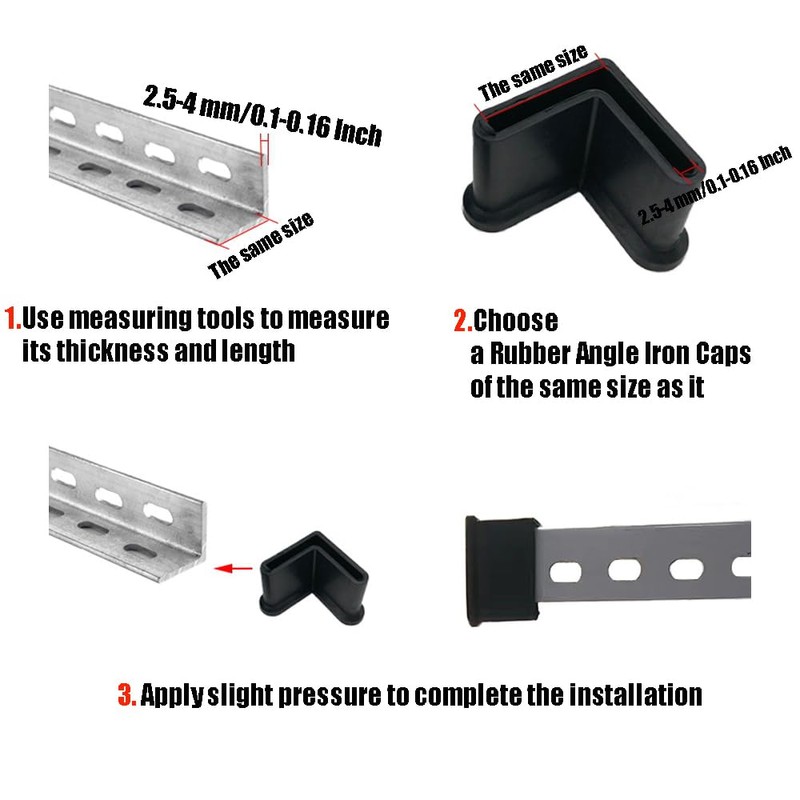 16 Pcs 2" x 2" (50mm x 50mm) L Shaped