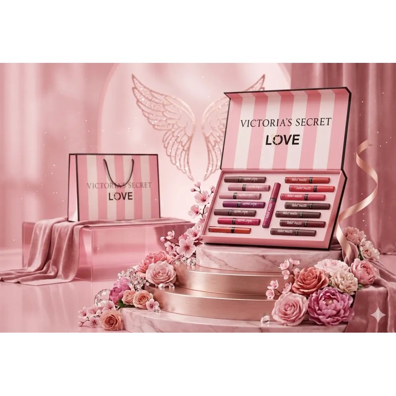 Set De 15 Labiales Victoria's Secret Love Collection