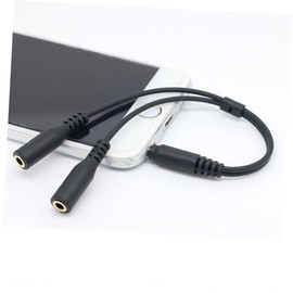 Gatuida 3pcs Headset Splitter Adapter Position to and Microphone Ports Lightweight and Compact Design for Laptops and Gaming Headsets