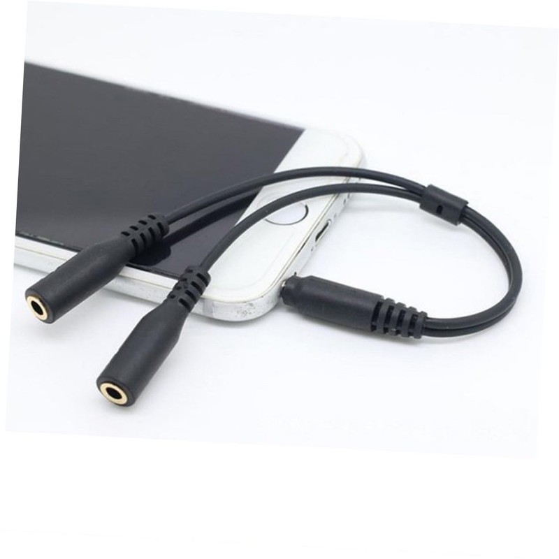 Gatuida 3pcs Headset Splitter Adapter Position to and Microphone Ports