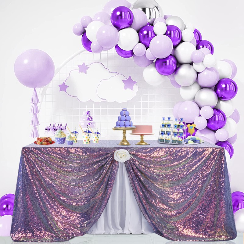Iridescence Sequin Tablecloths Shiny Mermaid Tablecloth Rectangle Fabric