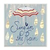 The Stupell Home Decor Collection Sing in the Rain Umbrella