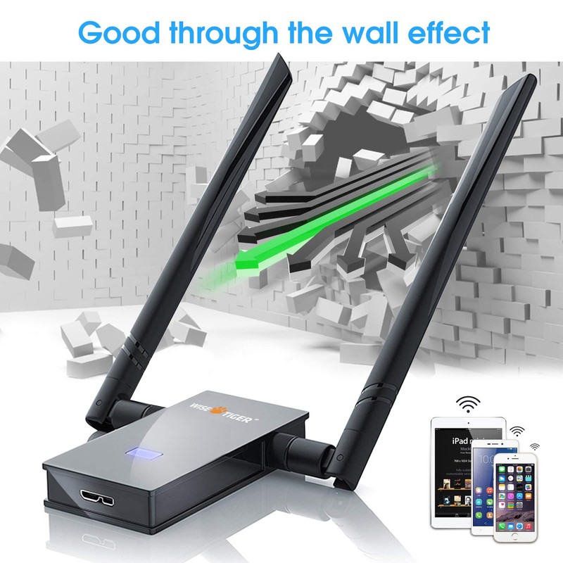WiFi Adapter For Big Room, 1200Mbps Usb Wireless Network Adapter