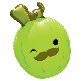 BigMouth Inc Squishmallows Charles the Pickle Beach Bobber Inflatable Pool Float, Character Water Toy for Kids Teens Adults, Lightweight Easy Inflate Design for Pool Beach Lake Use