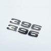 Pair Set 396 Letter Highly Polished Real Aluminum Car Truck