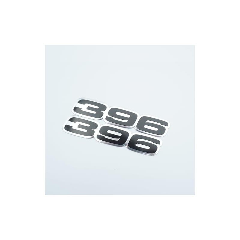 Pair Set 396 Letter Highly Polished Real Aluminum Car Truck