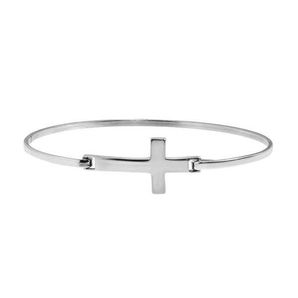 AeraVida Religious and Meaningful .925 Sterling Silver Christian Cross Charm