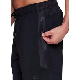 RBX Fleece Joggers for Men, Men's Fleece Sweatpants with Bonded Zipper Pockets, Cotton Blend Fleece Jogger Pants with Woven