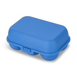 Koziol EGGS TO GO MINI Egg Box for 6 Eggs, Transport Box, Storage Box, Biocircular Plastic, Stackable, Dishwasher Safe, Kitchen, Household, Camping (Strong Blue)
