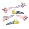 HAARallerliebst Hair Clip Set (6 Pieces, Bee and Unicorns, Glitter)