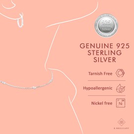 B. BRILLIANT Sterling Silver Genuine, Created or Simulated Gemstone 4mm Princess-Cut Square Tennis Bracelet for Women, One Size, Metal, kunzite