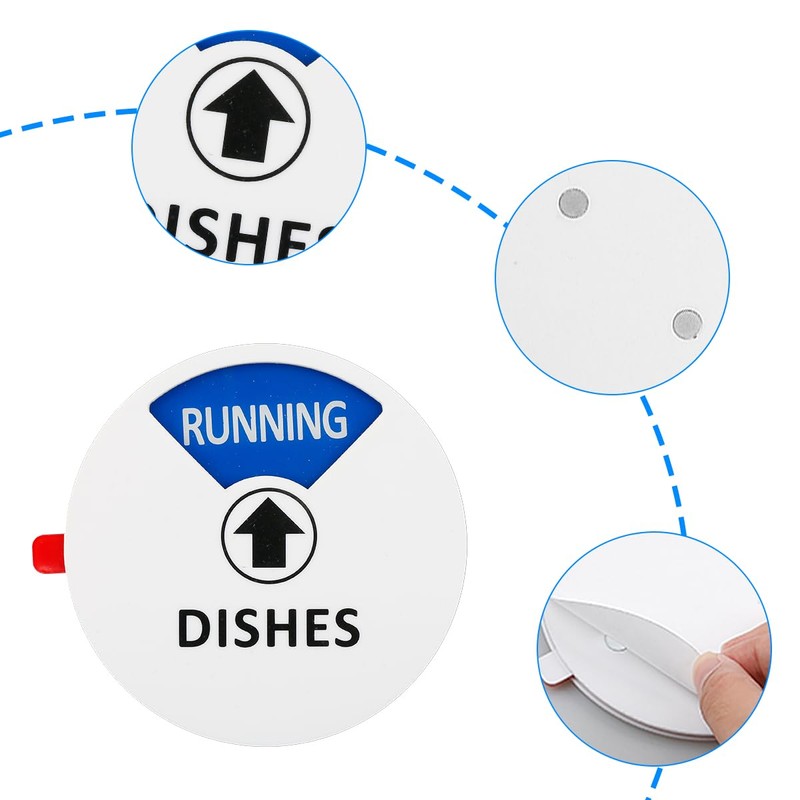 Dishwasher Magnet Clean Dirty Sign - Universal Washer Reversible Indicator