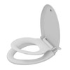 Toilet Seats Elongated, Toddler Potty Training Seat Built-In, Quiet-Close Lid,